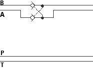 NG16 hydraulisk tryckstyrd backventil A och B – bild 2