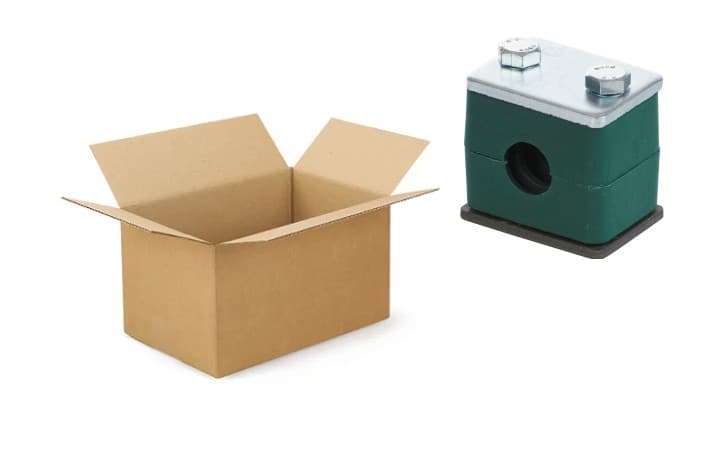 Storpack 100 st förstärkt rörklammer enkel komplett 8 mm
