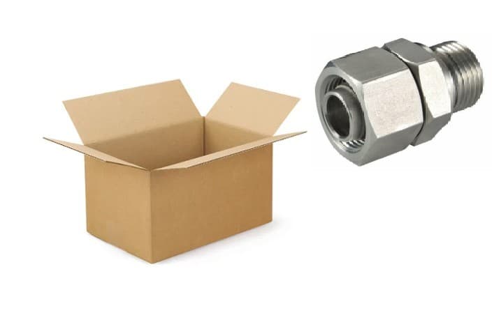 Storpack 50 st BSP 1/4" - 10L (M16x1,5) hane inskruvningskoppling med svivel