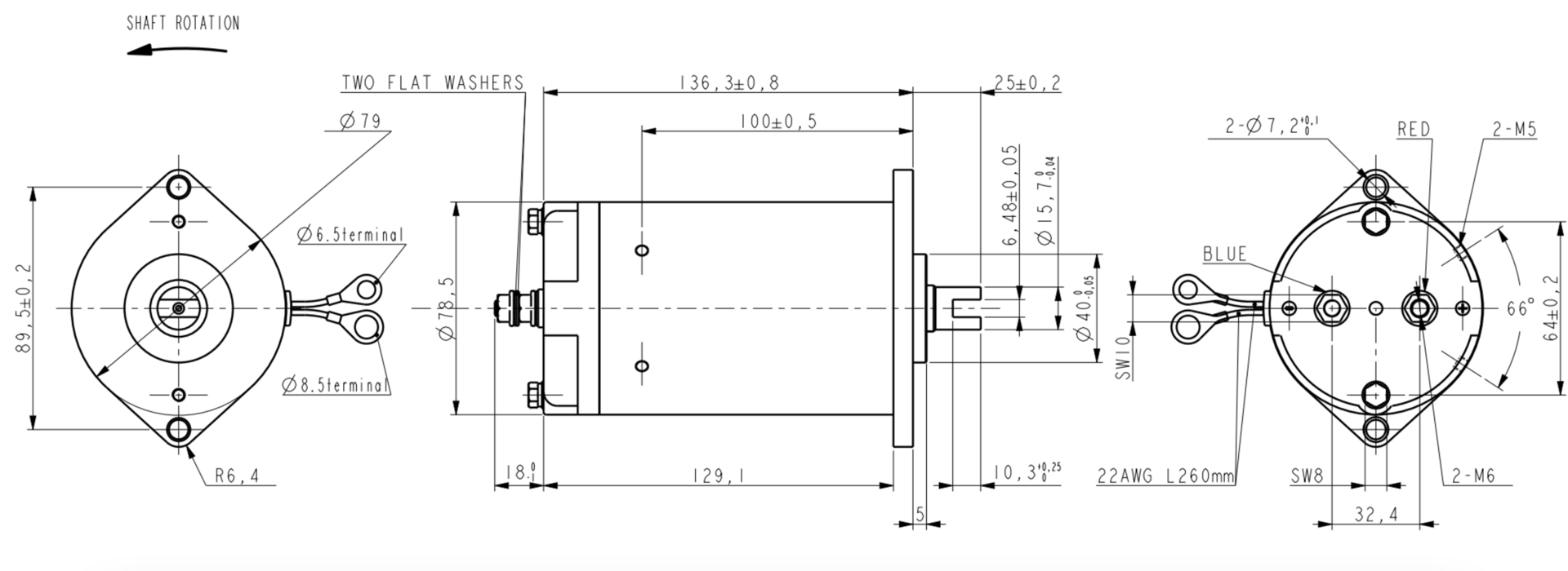 24V minihydraulaggregat motor 0,5kW – bild 4
