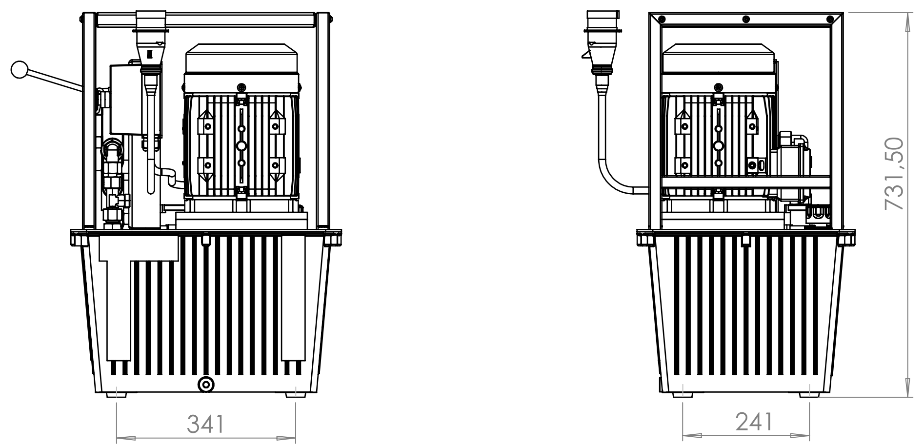 Hydraulaggregat för vedklyv 4kW 400V – bild 7