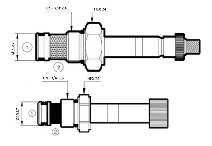 Cartridge NO för 2/2 ventil | 15,87mm | 24 VDC – bild 3