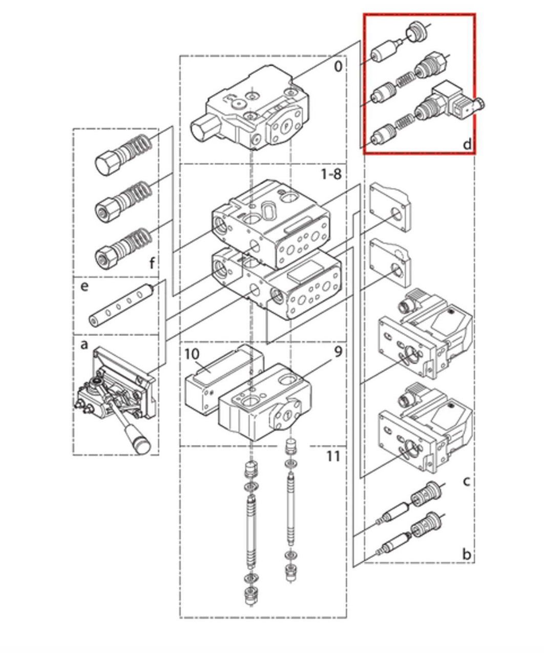 Danfoss PVG120 PVPD plugg för pilottillförsel – bild 2
