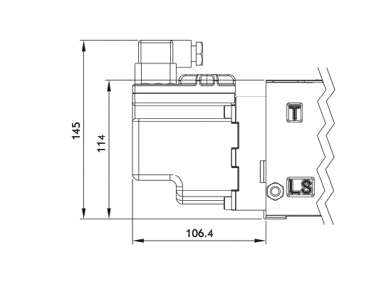 På/av-magnet med LED - elektrisk manövrering för proportionalventil 12V – bild 2