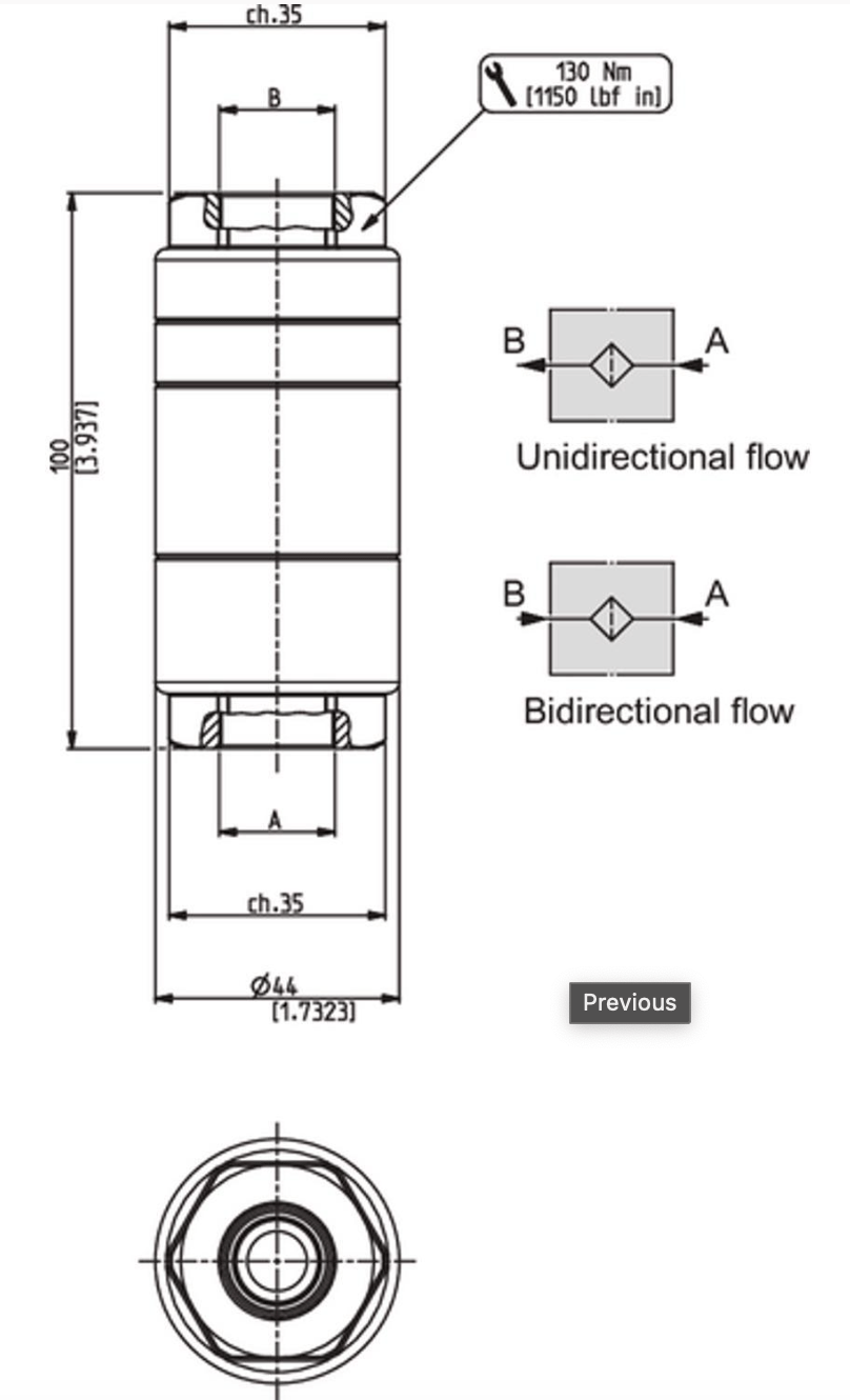 Högtrycksfilter inline 40µ 1/2" BSP – bild 3