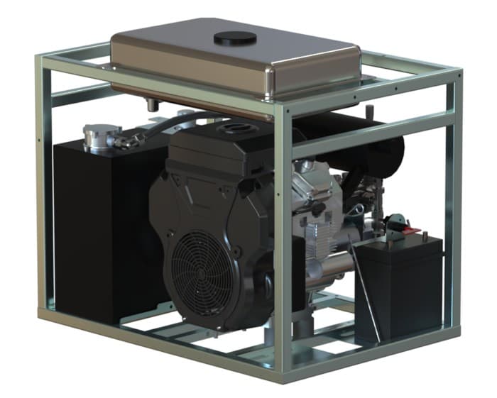 Hydraulaggregat med 26hk V-twin bensinmotor – bild 2