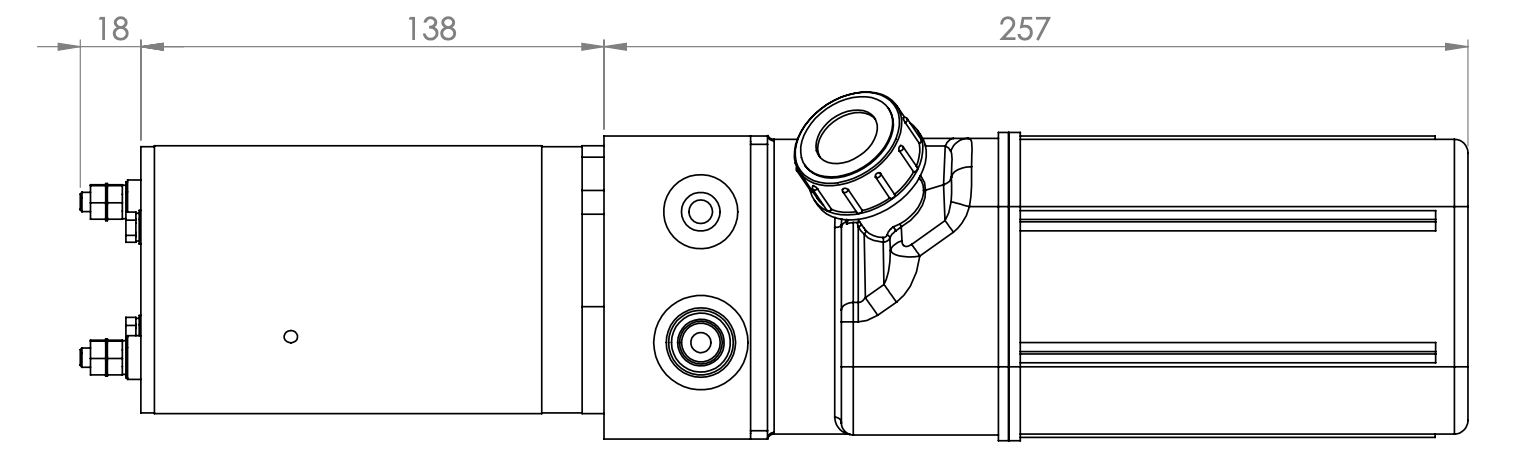 12V 0,8kW mikrohydraulaggregat enkelverkande krets – bild 4