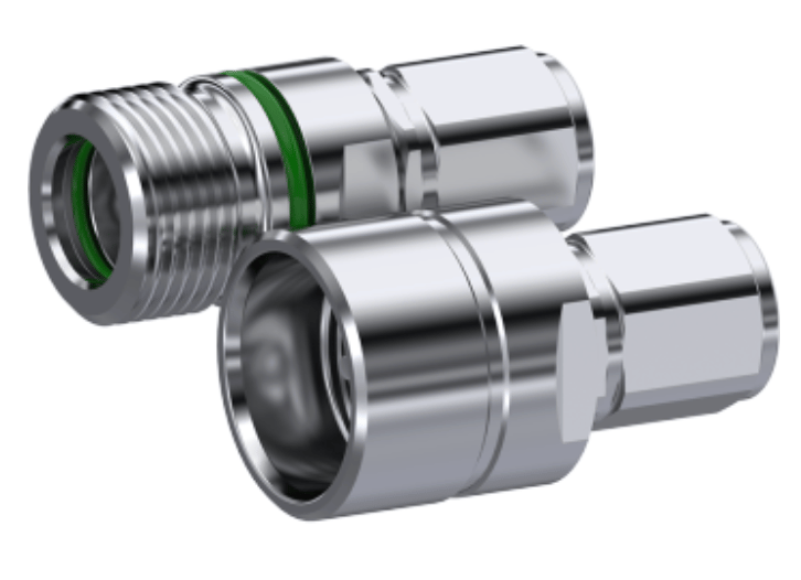 Rostfri skruvsnabbkoppling 1/4" BSP hona, BG-mått 1