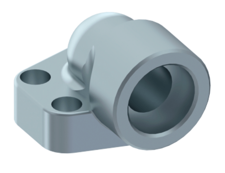 1" SAE 90° svetsfläns hona | Ø 30,3 mm | 3000 PSI