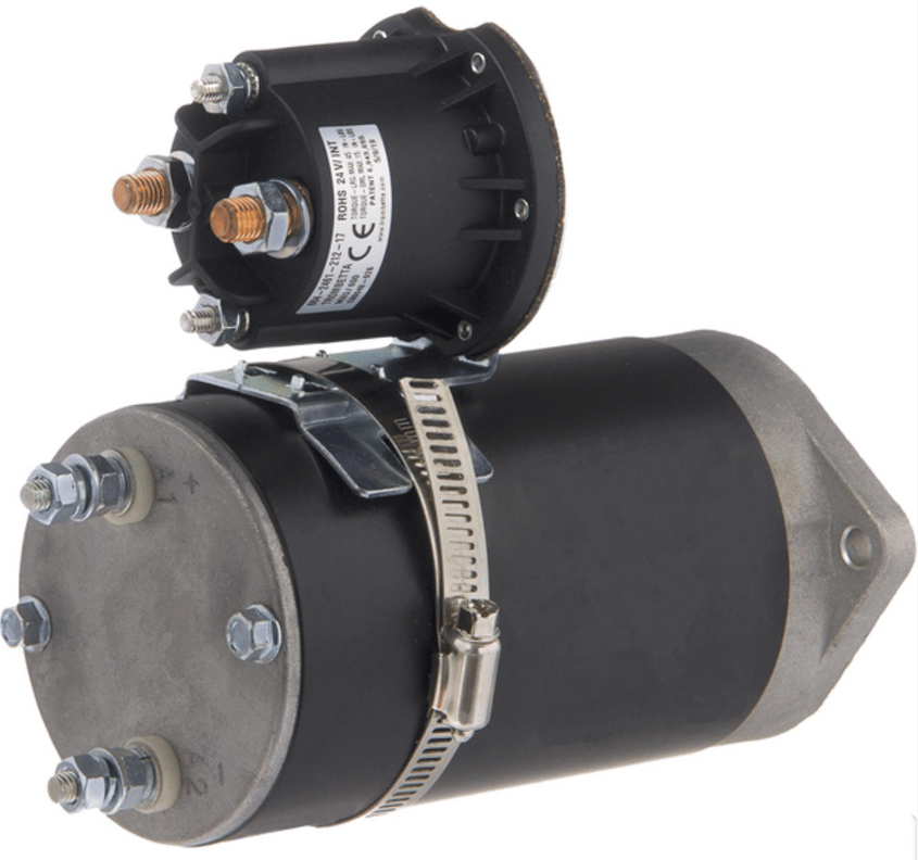 24V minihydraulaggregat motor 0,8kW – bild 2