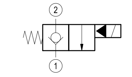 Bosch Rexroth 2/2 NC patronventil | Enkelsidig avstängning (backventilfunktion) + nödmanövrering | 40 l/min | Cavity CA-08A-2N – bild 2
