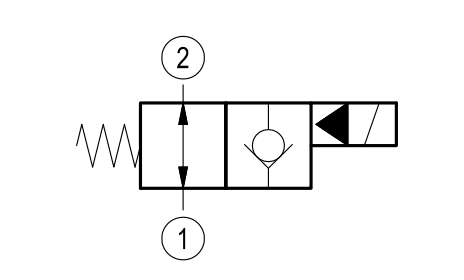 Bosch Rexroth 2/2 NO patronventil | Enkelsidig avstängning (backventilfunktion) + nödmanövrering | 40 l/min | Cavity CA-08A-2N – bild 2