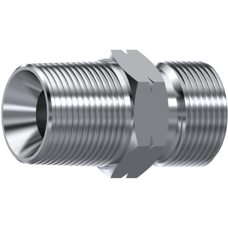 Rostfri BSP 3/8" - NPT 3/8" hane inskruvningskoppling