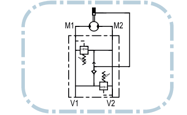 Tryckbegränsningsventil hydraulmotorer VAU 1/2" MP/MR – bild 2