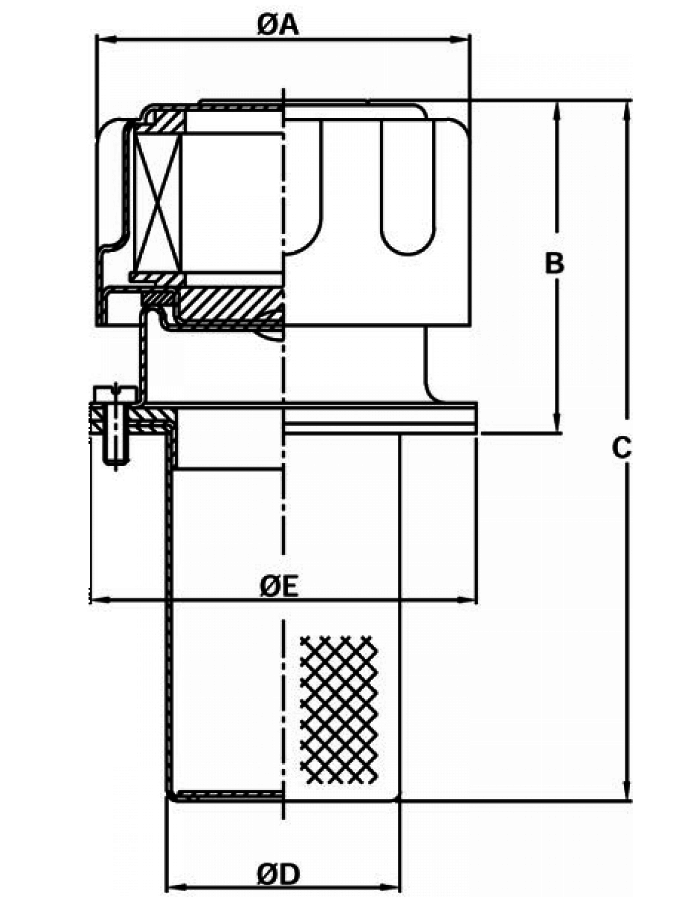 Tankpåfyllningslock typ TA-F, 28 mm – bild 2