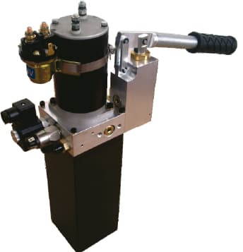 Hydraulaggregat för rullstolslift 12V med nödhandpump