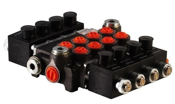 4Z50 4 sektions riktningsventil 50 L/min 24V elektrisk