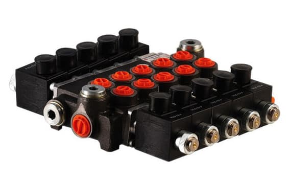 5Z50 5 sektions riktningsventil 50 L/min 24V elektrisk