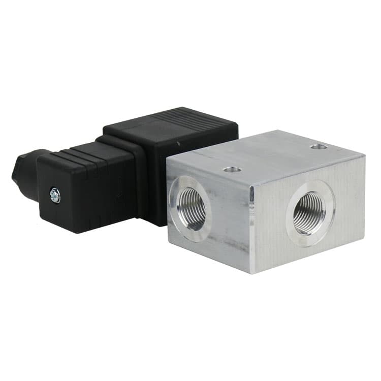 2/2 hydraulventil NC double lock, 3/8" BSP, 24V – bild 2