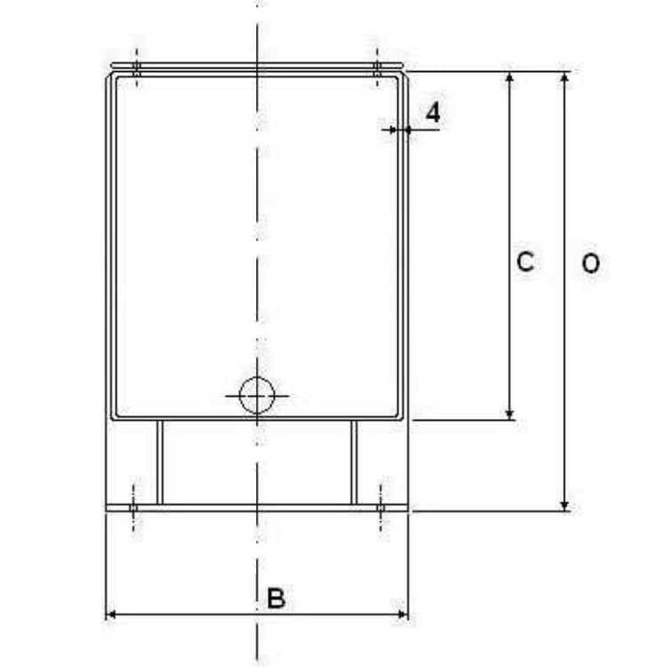 Stålhydrauliktank CFP med lock och inspektionslucka 400 liter – bild 2