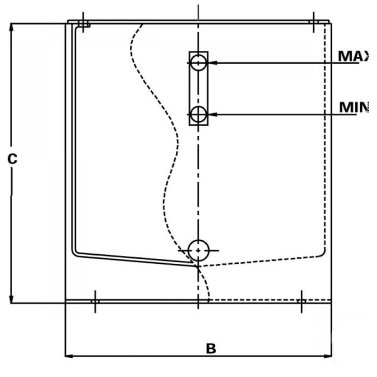 Stålhydrauliktank PSTM med lock 225 liter – bild 3