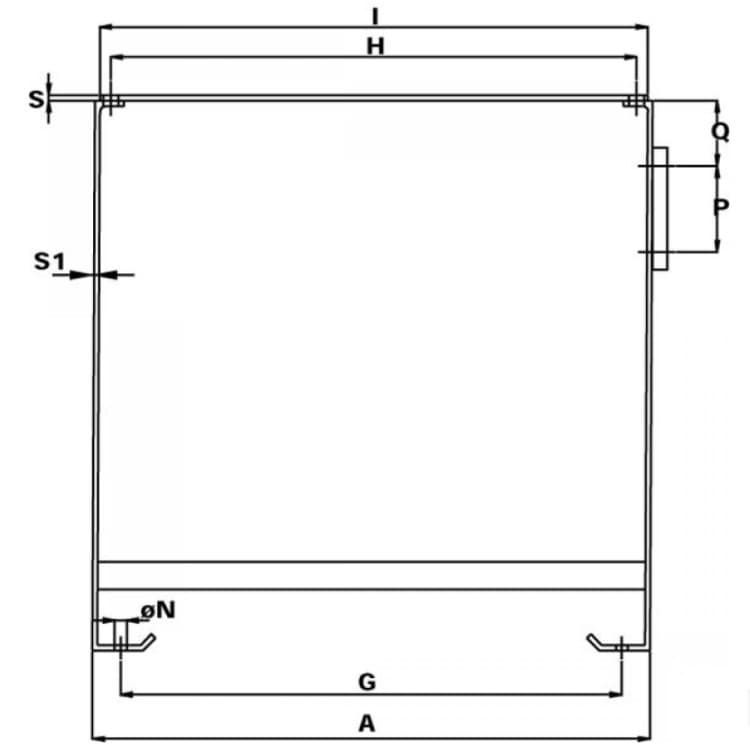 Stålhydrauliktank PSTM med lock 300 liter – bild 2