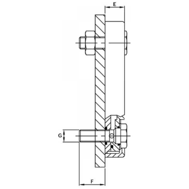 Nivåglas anslutning M10, längd 254 mm (LVA-SA) – bild 3