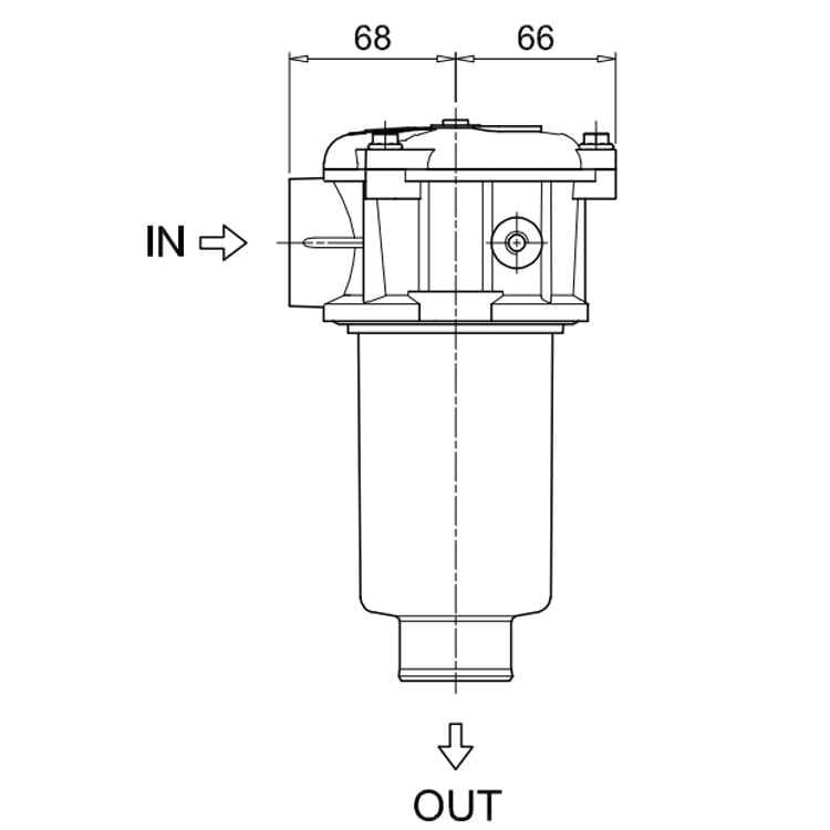Hydraultank returfilter 1" BSP, 60µ, 250 L/min – bild 2