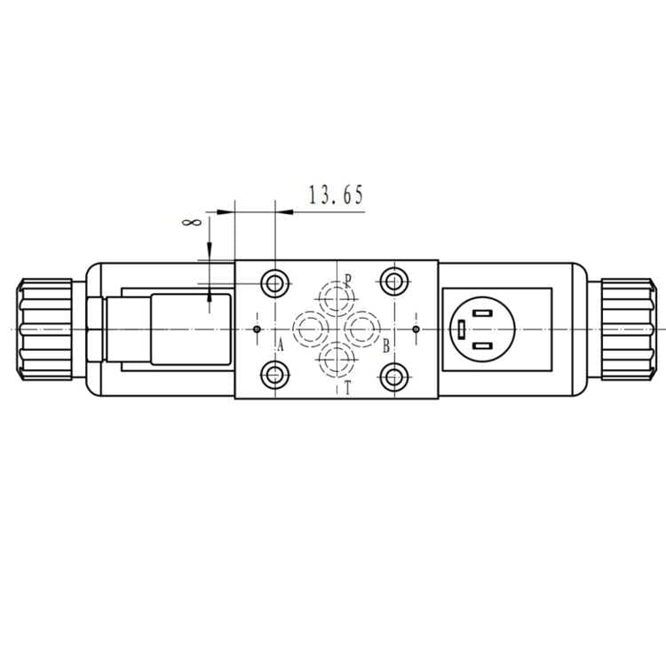NG6 12 VDC Cetop Elektrisk 4/3 riktningsventil, ABT Förbunden P Stängd 315 bar – bild 7
