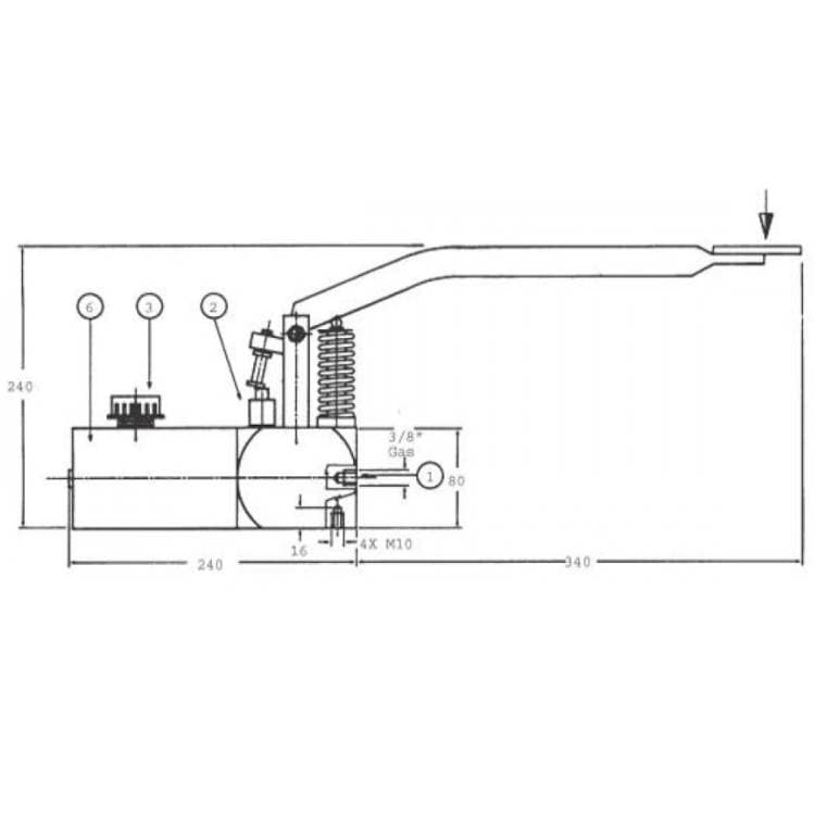 Fotpump FP 20 inklusive tank – bild 4