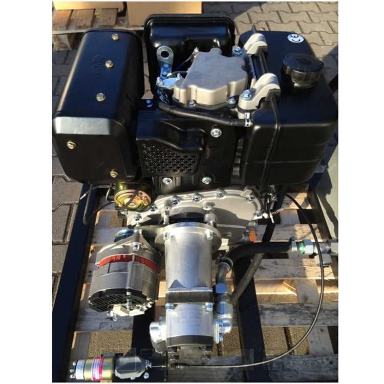 PTM440DPRO dieselmotor med förinstallerad kugghjulspump pumpgrupp 2 och 40A dynamo