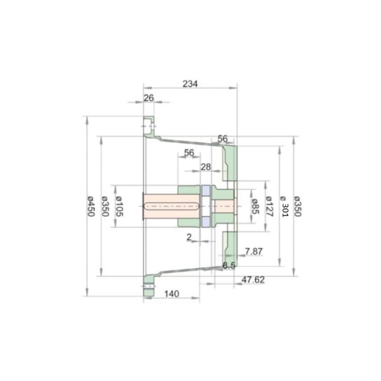 Lanterna FE SAE-C, Fläns 450 mm – bild 4