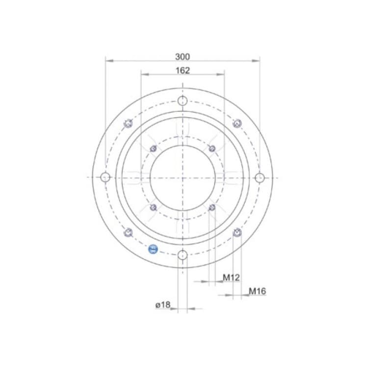 Lanterna LKJ SAE-C, Fläns 350 mm – bild 3