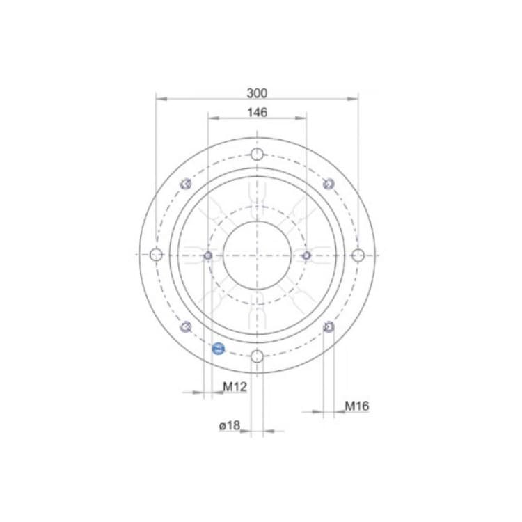 Lanterna LKJ SAE-B, Fläns 350 mm 2 – bild 3