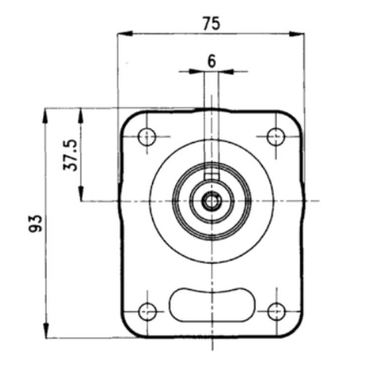 Framlager för hydraulpump eller motor grupp 1 – bild 4
