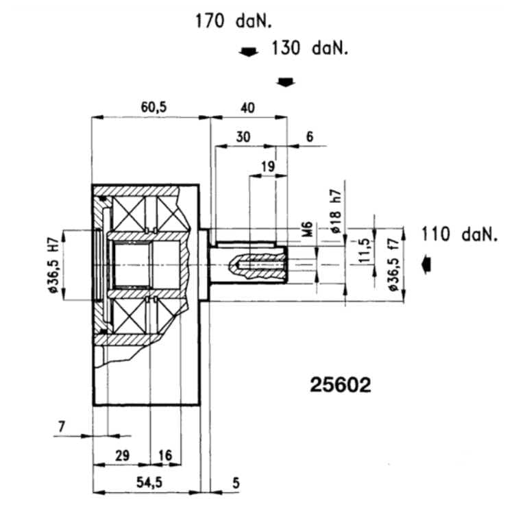 Framlager för hydraulpump eller motor grupp 2 – bild 4