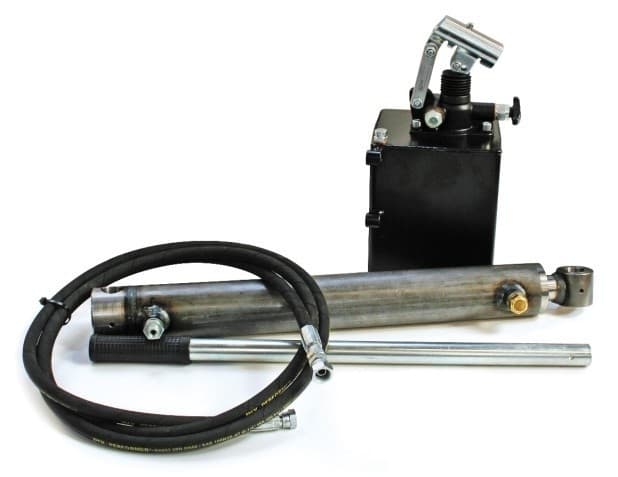 Hydraulisk 2,5 ton trailer-/tippset med handpump