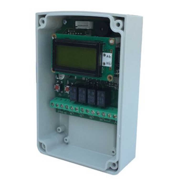 Mottagare 433 Mhz - 4 reläer med display (500 sändare)