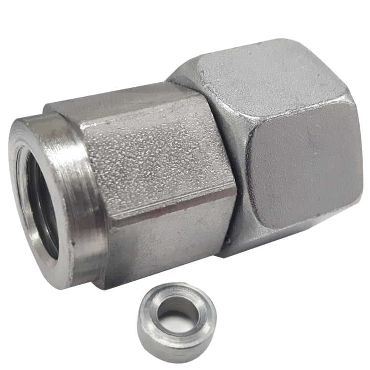 Manometer koppling 1/4" BSP invändig gänga - 12 L (M18x1,5) med svivel