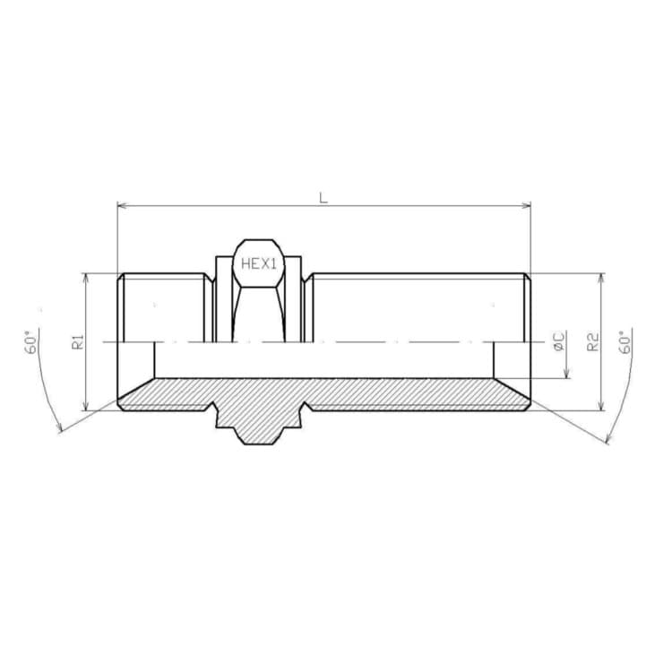 Skottkoppling 1/2" BSP – bild 2