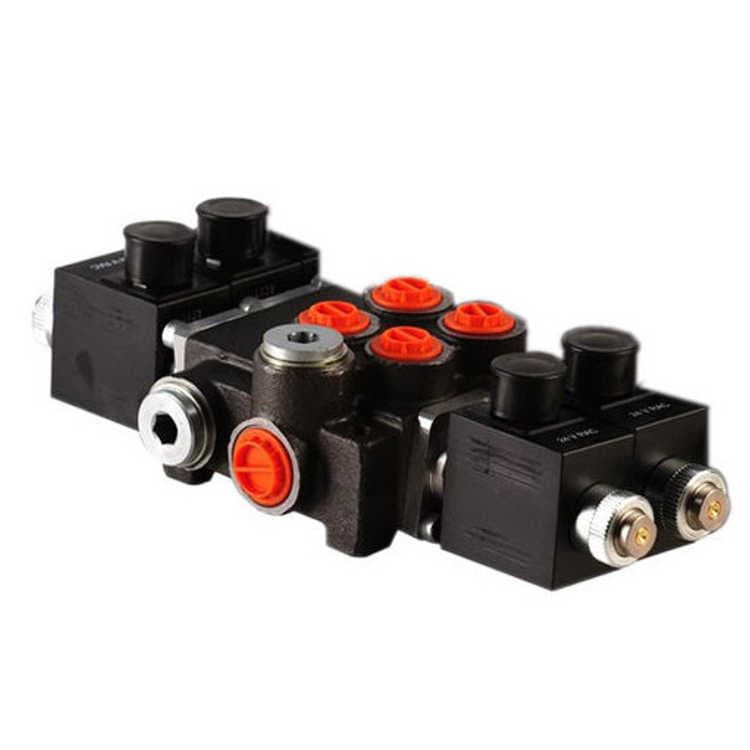 2Z80 2 sektions riktningsventil 80 L/min 12V elektrisk