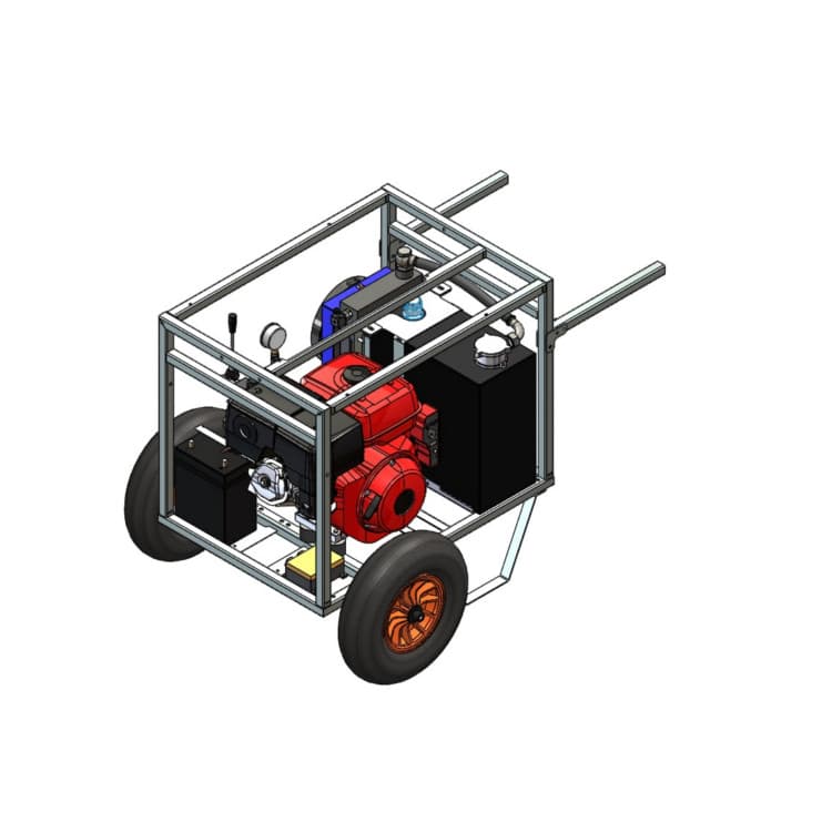 Hydraulaggregat / powerpack med Honda GX390 bensinmotor – bild 2
