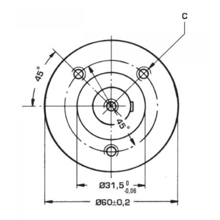 Danfoss OMM 50 cc hydraulmotor 16 mm axel – bild 4