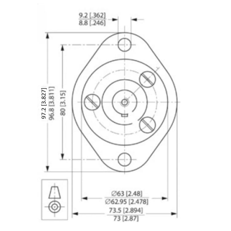 Danfoss frontfläns OMM 151G0211 – bild 3