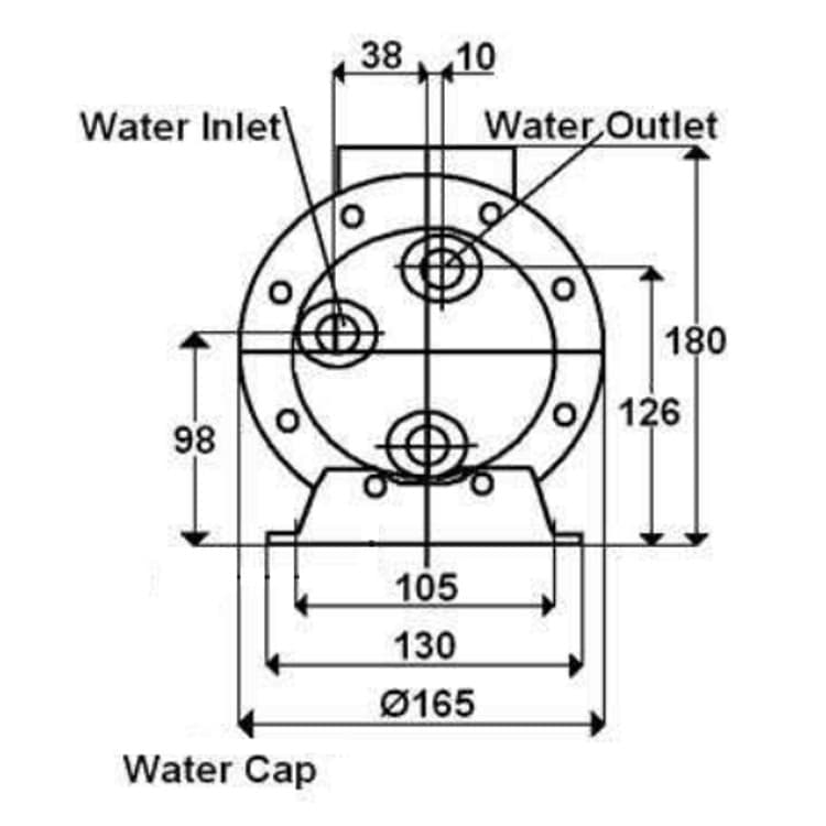Hydraulisk olje-vattenkylare 1"1/2, 33 kW och 130 L/min – bild 2