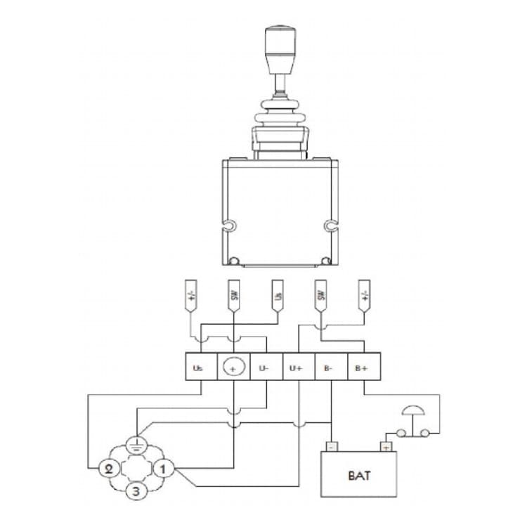 Joystick för proportionell riktningsventil – bild 2