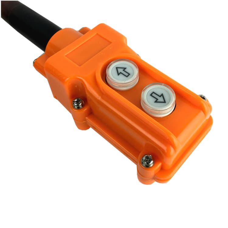 Knappbox för enkelverkande hydraulaggregat 12V 2 knappar