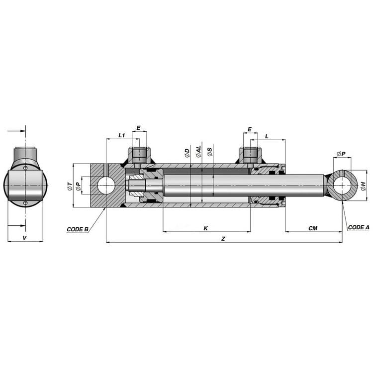 Traktor klyvmaskin set 10 ton – bild 2