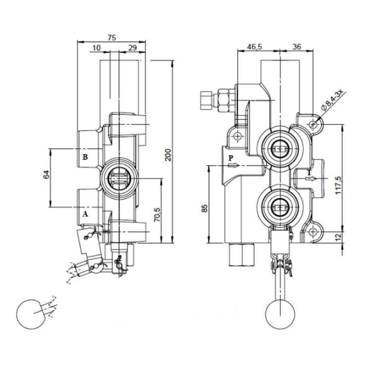 Traktor klyvmaskin set 10 ton – bild 3