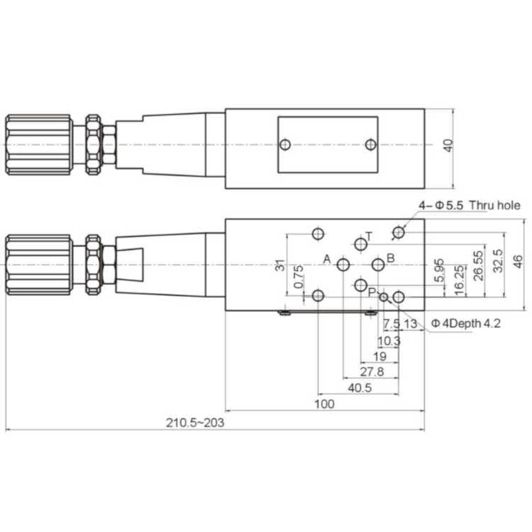 NG6 Hydraulisk tryckbegränsande mellanventil i A 3-100 bar – bild 4